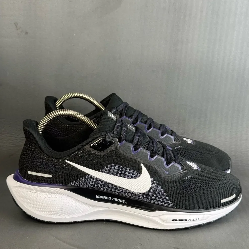 Nike Black TCU Horned Frogs Zoom Pegasus 41 athletic shoes men’s  size 8
